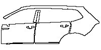 (left) Door+Side Skirt+Rear Fender