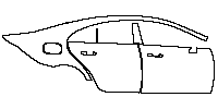Mercedes-Benz CLS Sedan 2019 - (right) Door+B Pillar+Rear Fender