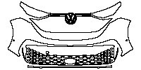 Volkswagen ID.BUZZ Exterior 2023 - Bumper+Headlamp (with complete grille)