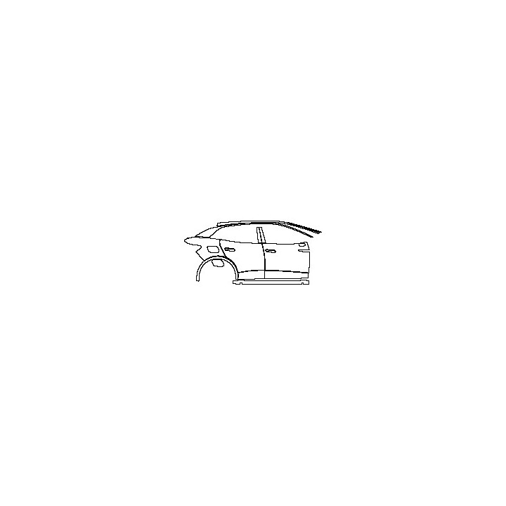 Volkswagen ID.4 Base 2021 - (right)Door+Side Skirt+Rear Fender (with chrome trim on front door)