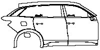 (right)Door+Side Skirt+Rear Fender