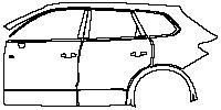 (left) Door+Side Skirt+Rear Fender