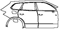 (right) Door+Side Skirt+Rear Fender