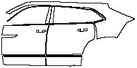 Volkswagen Atlas Cross Sport (US) SEL Premium R-Line 2024 - (left) Door+Side Skirt+Rear Fender