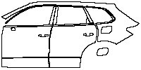 (left) Door+Side Skirt+Rear Fender