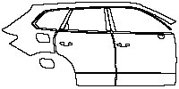 (right) Door+Side Skirt+Rear Fender