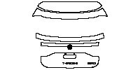 Volkswagen T-Cross (BR) Exterior 2020 - Trunk Lid (with ''T-CROSS'', ''250TSI'' emblems)