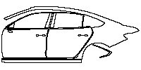 (left) Door+Side Skirt+Rear Fender