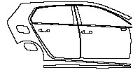 (right) Door+Side Skirt+Rear Fender