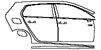 (right) Door+Side Skirt+Rear Fender