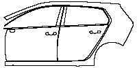 (left) Door+Side Skirt+Rear Fender