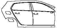 (right) Door+Side Skirt+Rear Fender