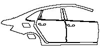 Volkswagen Sagitar Exterior 2019 - (right) Door+Side Skirt+Rear Fender
