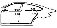 (left) Door+Side Skirt+Rear Fender