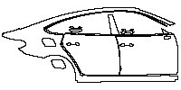 (right) Door+Side Skirt+Rear Fender