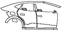(right) Door+Side Skirt+Rear Fender