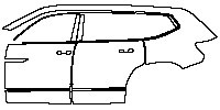 (left) Door+Side Skirt+Rear Fender