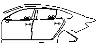 (left) Door+Side Skirt+Rear Fender