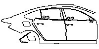 (right) Door+Side Skirt+Rear Fender