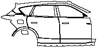 (right) Door+Side Skirt+Rear Fender