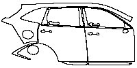 (right)Door+Side Skirt+Rear Fender