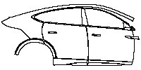 (right) Door+Side Skirt+Rear Fender