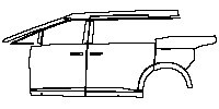 (left) Door+Side Skirt+Rear Fender