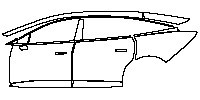 (left) Door+Side Skirt+Rear Fender