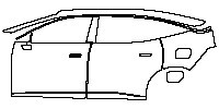 (left) Door+Side Skirt+Rear Fender