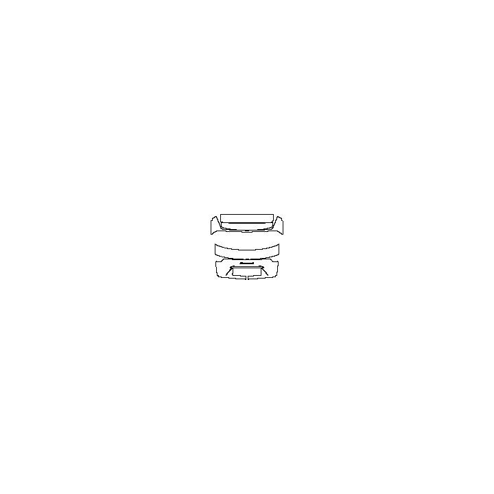 Porsche Panamera Sport Turismo 2017 - Trunk Lid (with Panamera 4 emblem)