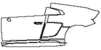 Audi R8 V10 Performance 2016 - (left) Door+Side Skirt+Rear Fender (for Left Hand Drive)