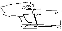 Audi R8 V10 Performance 2016 - (right) Door+Side Skirt+Rear Fender (for Left Hand Drive)