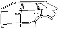 (left) Door+B Pillar+Rear Fender+Side Skirt