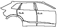 (right) Door+B Pillar+Rear Fender+Side Skirt