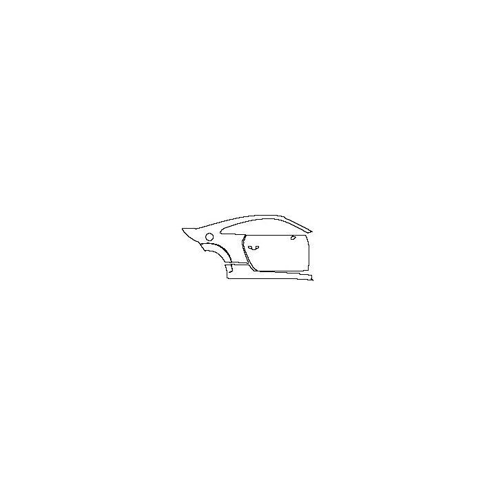 Audi TT TT Coupe 2016 - (right) Door+Side Skirt+Rear Fender