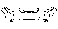 Audi TT TTS Roadster 2016 - Rear Bumper (suitable for Europe)