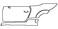 Audi TT TT Roadster 2016 - (left) Door+Side Skirt+Rear Fender