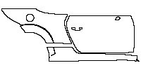 Audi TT TT Roadster 2016 - (right) Door+Side Skirt+Rear Fender