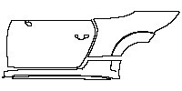 Audi TT TT Roadster 2016 - (left) Door+Side Skirt+Rear Fender