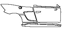 Audi R8 V10 2010 - (right) Door+Rear Fender+Side Skirt (for Right Hand Drive,without carbon spoiler)