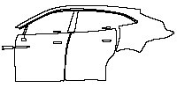 Aston Martin DBX Exterior 2020 - (left) Door+B Pillar+Rear Fender (Body Colour Lower Package)