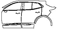Buick Envicion S Exterior 2020 - (left) Door+Side Skirt+Rear Fender