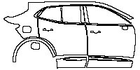 Buick Envicion S Exterior 2020 - (right) Door+Side Skirt+Rear Fender
