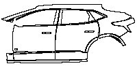 (left) Door+Rear Fender+Side Skirt