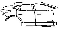 (right) Door+Rear Fender+Side Skirt