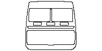 BMW 6 Series Gran Turismo 2018 - (rear) Air Vent (without control panel)