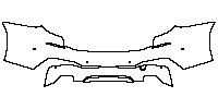 BMW 6 Series Gran Turismo 2018 - Rear Bumper (with 6 PDC)