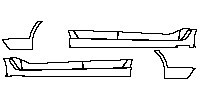 BMW 6 Series Gran Turismo 2018 - Rocker Panel
