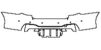 BMW 5 Series Sedan 2014 - Rear Bumper