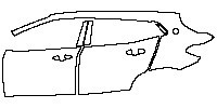 BMW X2 Base 2018 - (left) Door+BC Pillar+Rear Fender